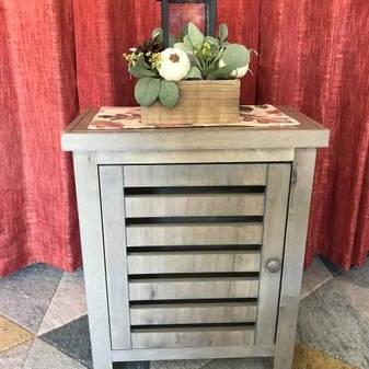 Photo of Gray Cabinet/Nightstand-PRICE REDUCED!