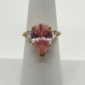 Photo of LOT 147: Pink Quartz 14K Gold Ring - Size 6 - 5.04 gtw