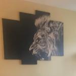 Canvas Lion Portrait 