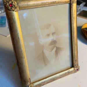 Photo of Antique Gold Frame with Photo John P. Squire