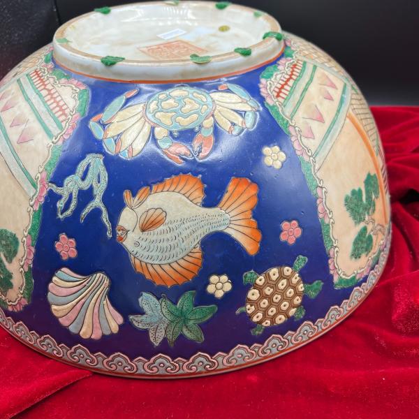 Photo of Vintage Large Asian Decorative Bowl