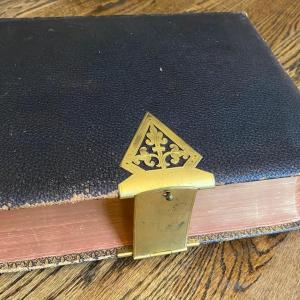 Photo of Gorgeous SQUIRE family 1884 Oxford HOLY BIBLE 4” thick