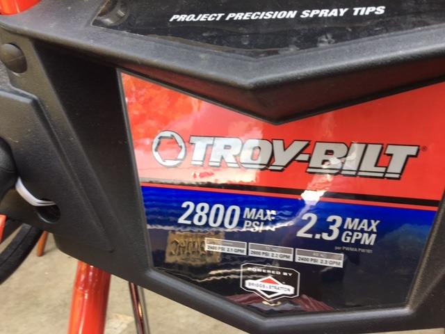 Photo 1 of Troy -Bilt 2800 PSI pressure washer  (has engine)
