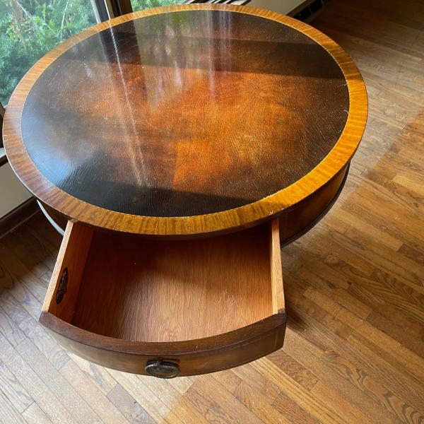 Photo of Vintage Occasional table with drawer