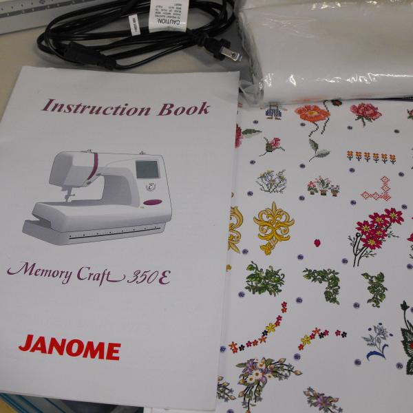 Photo of Janome Memory Craft Embroidery Machine Many extras 