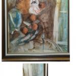 Water Color - Clown (framed) – 1993