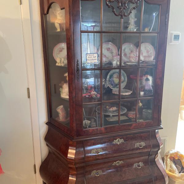 Photo of China Cabinet with 3 sides glass