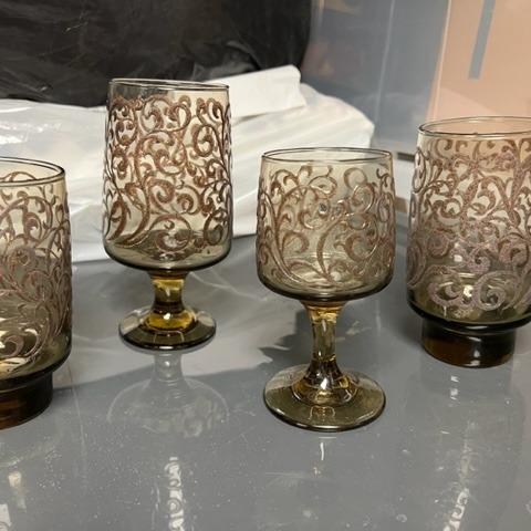 Photo of Spanish Motif glassware set
