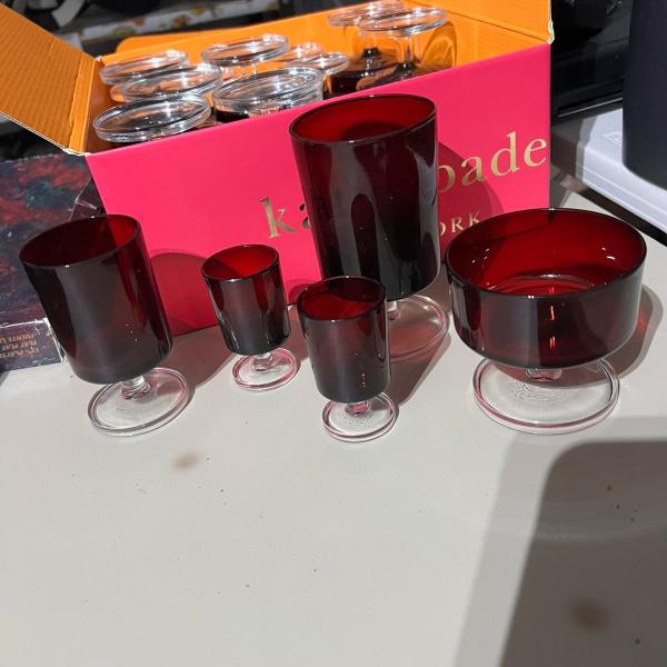 Photo of European Red glassware set