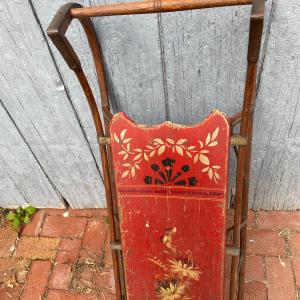Photo of Beautiful Antique Sleigh with Original Paint