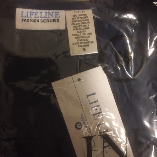 Photo of Lifeline Medium Fashion Navy Blue Scrub Top