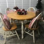 Farmhouse Table and four Chairs