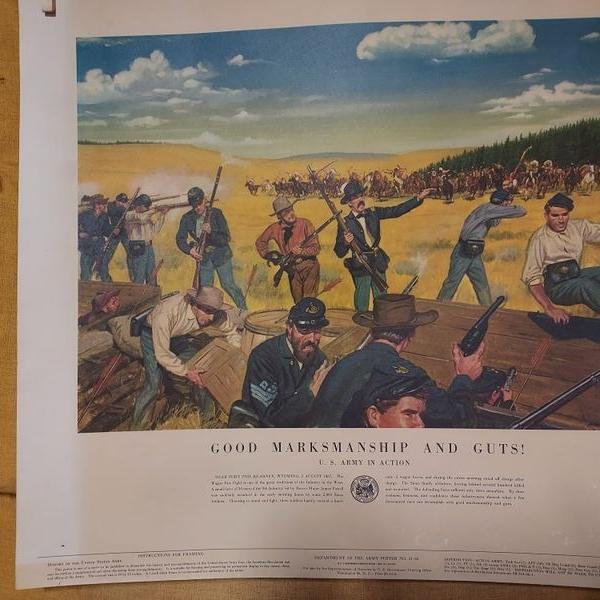 Photo of 1950s  " US Army in Action" posters   24"x21"