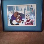 Disney 'Beauty and the Beast' Limited edition  front and back Framed