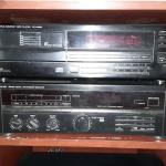 Kenwood compact disc player & JVC synthesizer receiver
