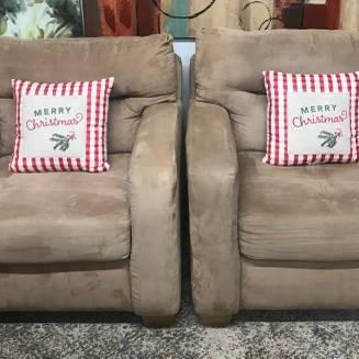 Photo of Pair of Comfy Tan Chairs-PRICE REDUCED!