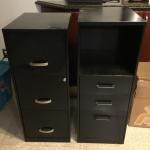 Metal filing cabinets 