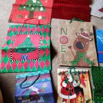 25 Varies sizes of Christmas bags.