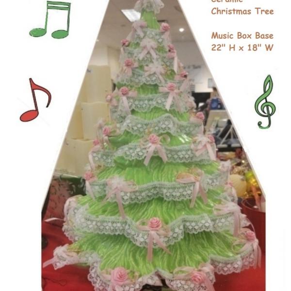 Photo of Ceramic Christmas Tree ♫ Music Box Base