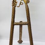 Gold Tone Book Easel with Grape Vine Motif