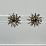 LOT 98: Christopher Radko Silvertone Snowflake Earrings with Multi-Color Interch