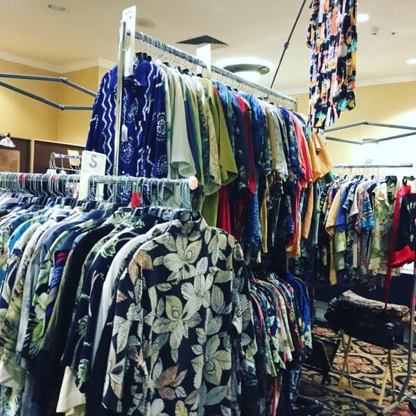 Photo of Hundreds of Aloha Shirts and dresses
