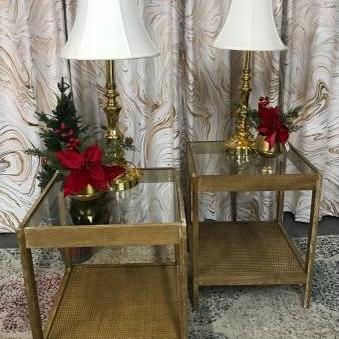 Photo of Pair of New Square Side Tables-PRICE REDUCED!