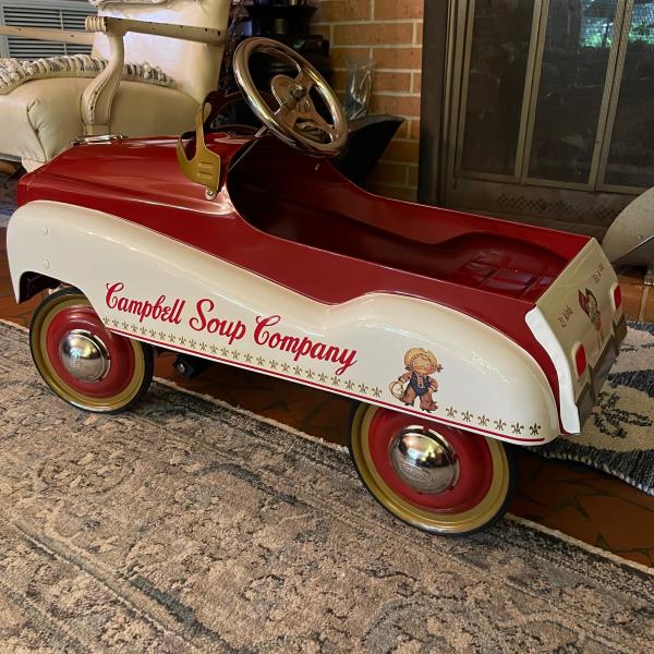 Photo of Vintage Campbell Soup Pedal Car