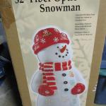 32" Fiber Optic Snowman