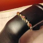 ROSS SIMONS Ruby & Diamond 7" Tennis Bracelet