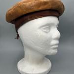 Vintage Brown Beret Style Fashionable Womens Hat Cap