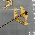Vintage Australia Pioneer Tours Kangaroo Boomerang Kiwi Birds Souvenir Stick Pin