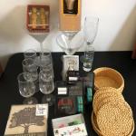 Wine accessories, glasses, coasters and more