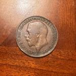 1914 king George Penny