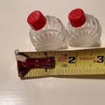 Antique Glass Salt and Pepper Shakers