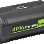 New, TIMESETL 40V 6.0Ah Lithium-ion Battery for Ryobi