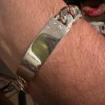 Mens 925 Sterling Silver Sports bracelet engravable bought yesterday new from re