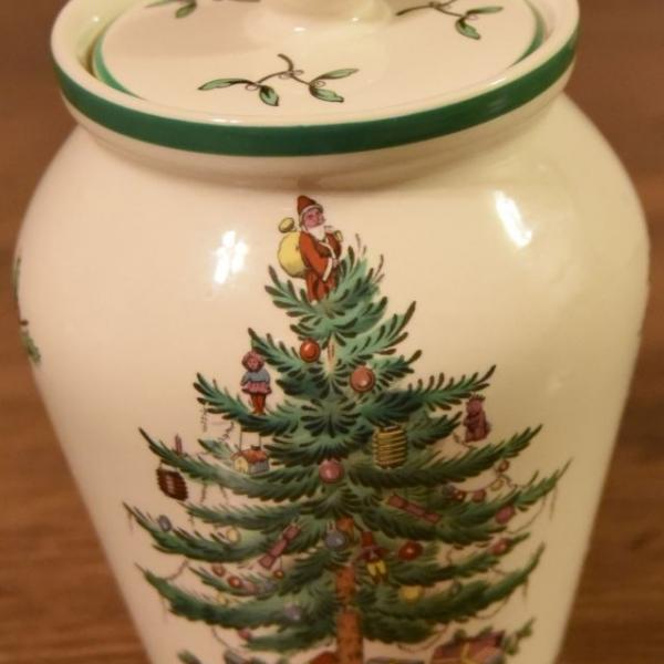 Photo of Spode Christmas Tree Small Canister with Lid