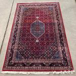 Beautiful Jewel Tones vintage Persian Style rug 6x9 handwoven