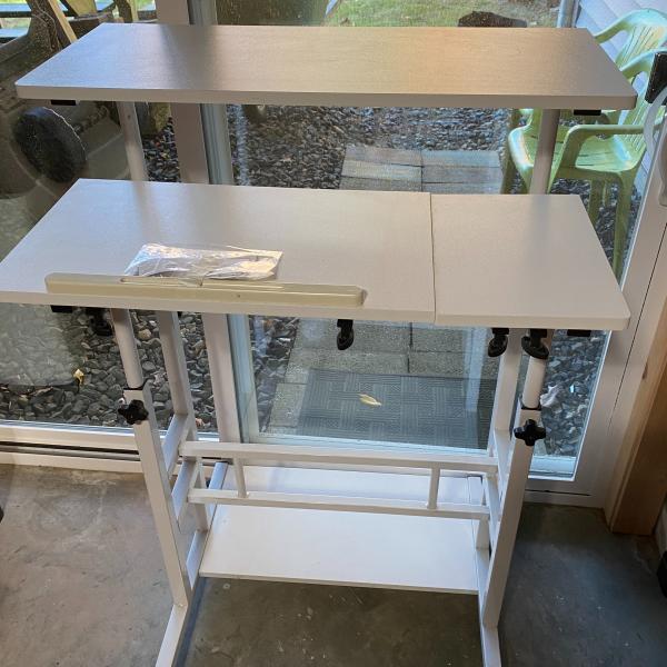 Photo of Adjustable Ergonomic Computer Stand-Up Desk