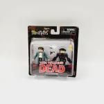 UNOPENED MINI MATES THE WALKING DEAD TYREESE & PRISON MICHONNE COLLECTABLE