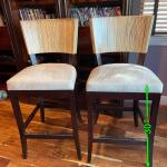 Lot 287. Pair of Bar Height Dining Chairs