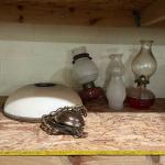Retro Hanging Spiked Glass Lamp w/ Oil Lamp & More (B-MG)