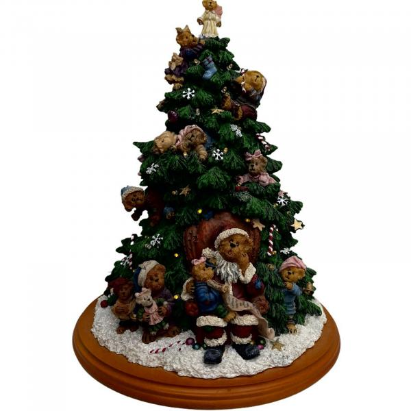 Photo of The Boyds Bear Lighted Christmas Tree by the Danbury Mint 2001