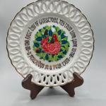 Vintage Midcentury Fred Roberts Co. First Day of Christmas Collector Plate