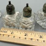 Lot of Vintage Individual Glass Victorian Style Mid Century Salt Pepper Shakers