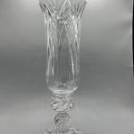 Royal Limited Handcut Lead Crystal Glass Dual Purpose Candlestick Hurricane