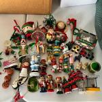 8636 Lot of Small Christmas Ornaments & Figures