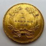 8774 Princess 1862 One Dollar Gold Coin