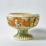 Antique Roseville Donatello Pedestal Bowl